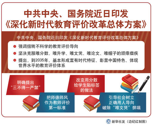 中共中央 国务院印发《深化新时代教育评价改革总体方案》